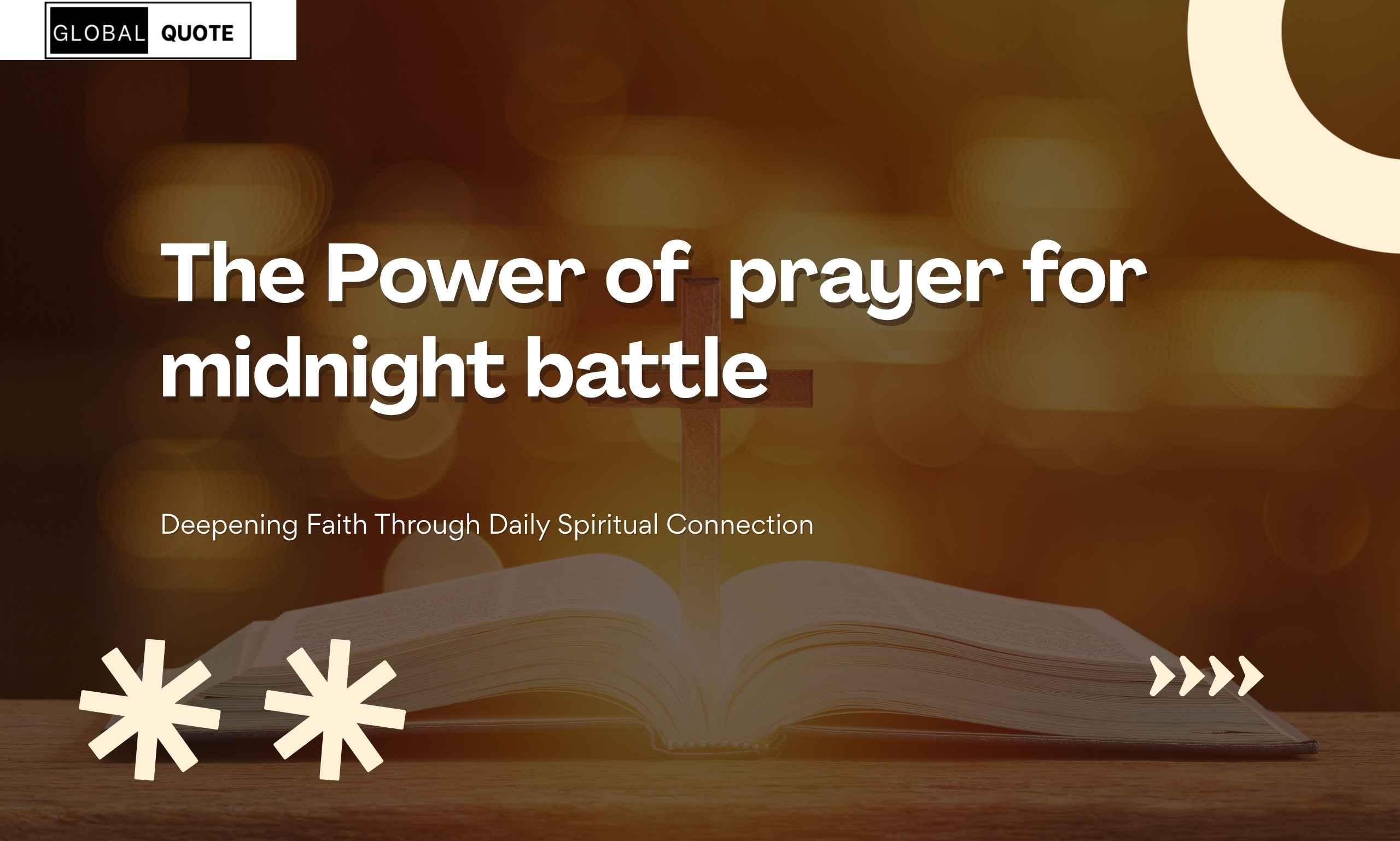 Midnight prayer for midnight battle with candle light symbolizing hope and spiritual strength