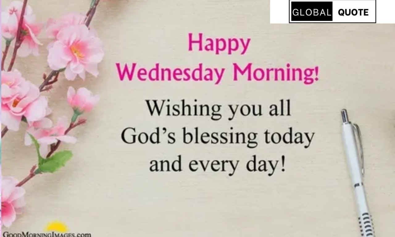 african american wednesday blessings image with inspirational quote and peaceful background
