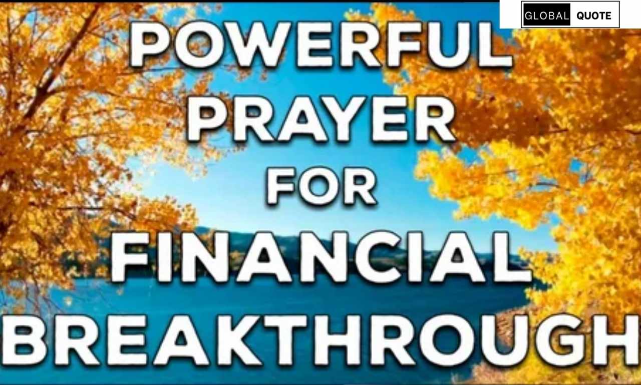 prayer for money blessing breakthrough with open Bible, hands praying, and peaceful setting symbolizing faith and financial hope