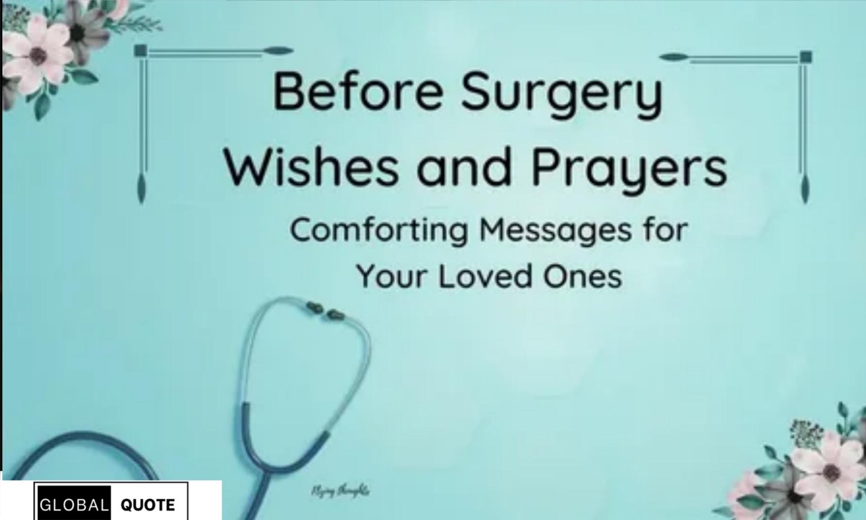before surgery wishes and prayers with patient holding hands in prayer beside hospital bed, symbolizing faith, healing, and hope