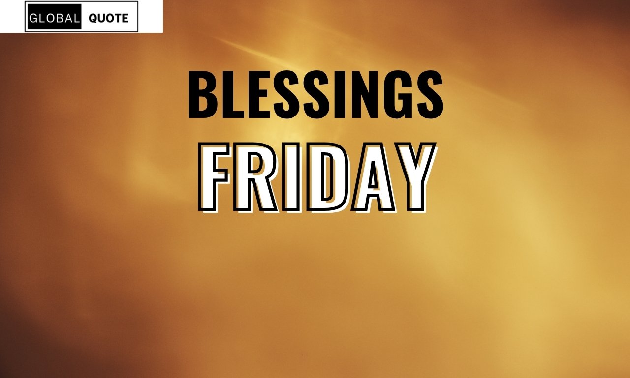 Beautiful sunrise with friday blessings message inspiring peace, hope, and spiritual encouragement